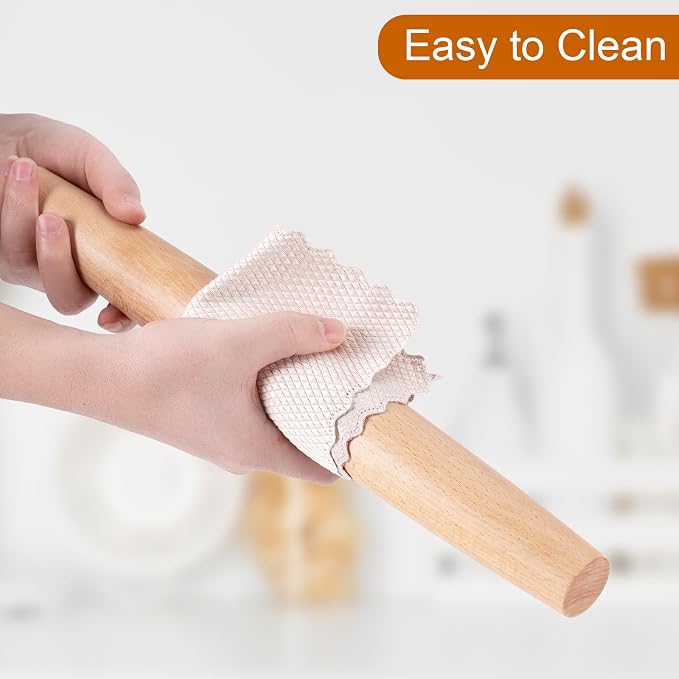 AISOSO French Rolling Pin, 15.75 Inches Wood Rolling Pins - Image 7