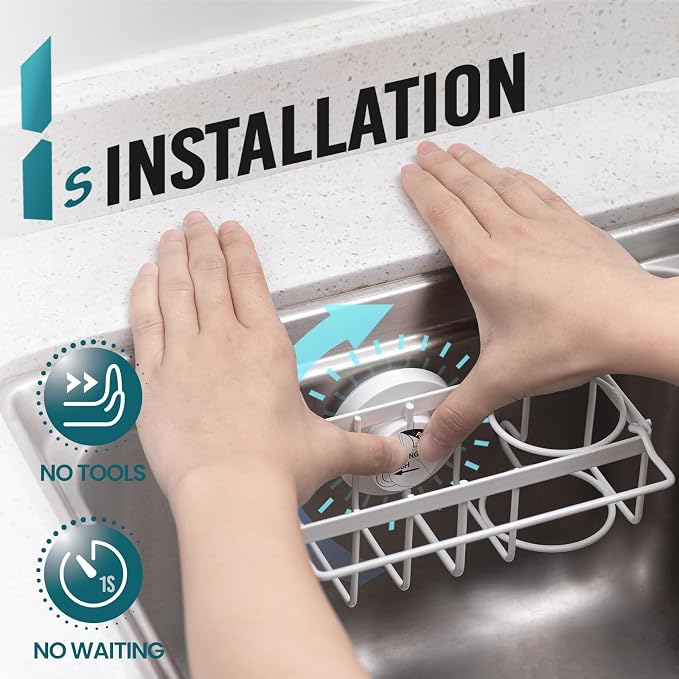 TAILI 4-in-1 Sponge Holder for Kitchen Sink - Image 2