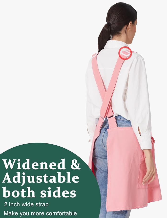Cozy Adjustable Cross Back Aprons - Image 3