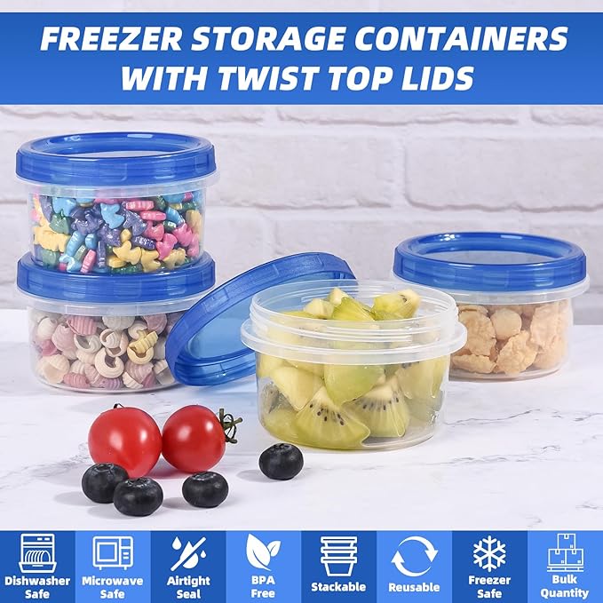 Freezer Storage Containers, Ultra Thick Freezer Containers - Image 2