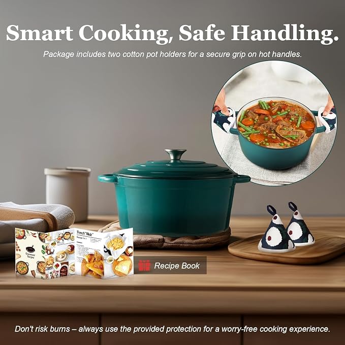 Overmont Enameled Cast Iron Dutch Oven - Image 7