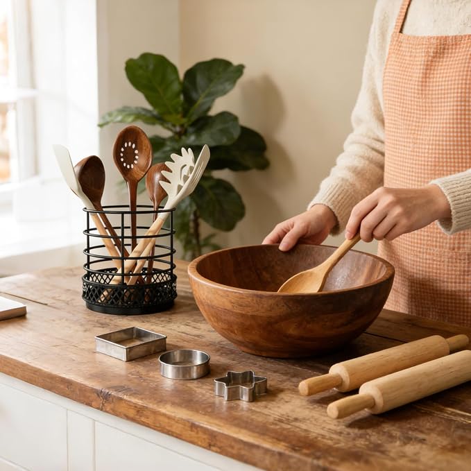 Metal Kitchen Utensil Holder for Kitchen Counter-5.43 x 5.98 inch, Fork & Knife - Image 7