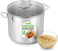NutriChef 12 Quart Stainless Steel Stock Pot by NutriChef%E2%84%A2Kitchen