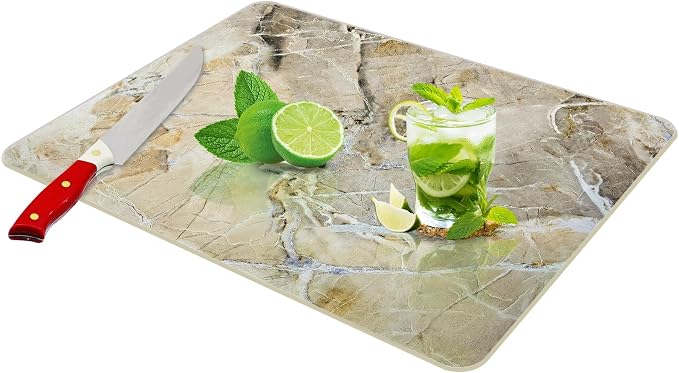 JAMBALAY Tempered Glass Cutting Board by JAMBALAY