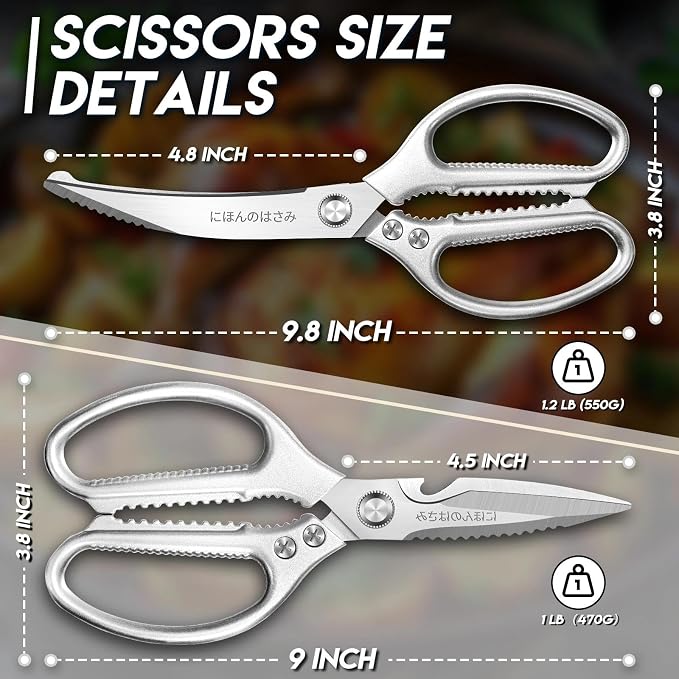 TIJERAS Kitchen Scissors Set Silver - Image 7