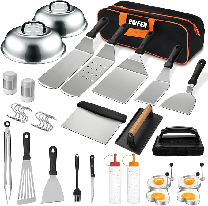 35PCS Griddle Accessories Kit, Flat Top Grill Accessories Set by EWFEN