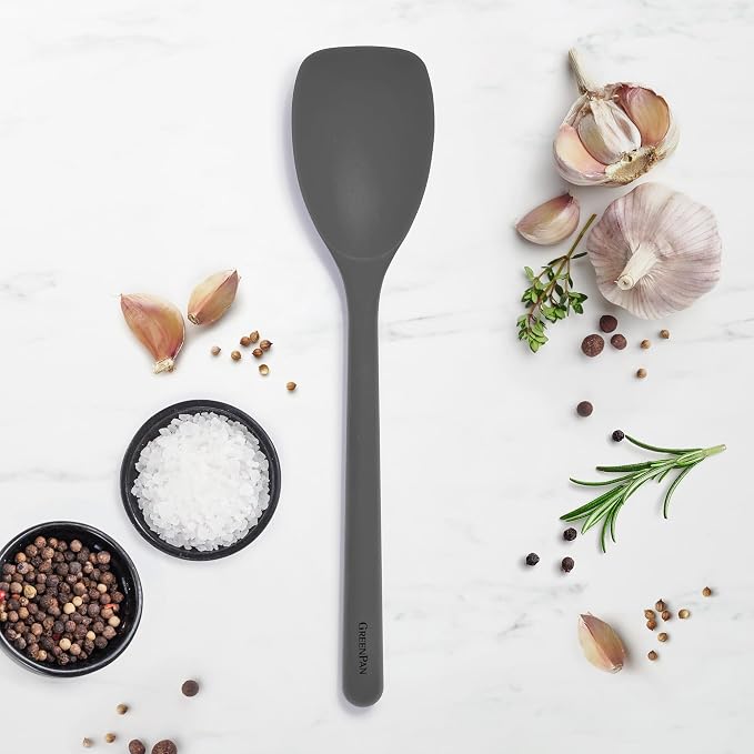 GreenPan Silicone Sauté Spoon, Mixing Stirring Serving, Cooking Kitchen Utensil - Image 2
