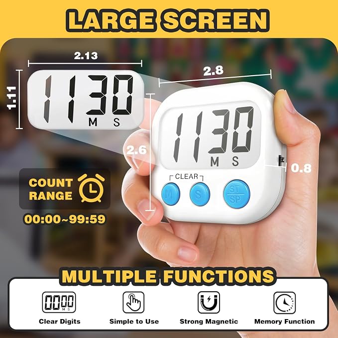 Classroom Timers for Teachers Kids Large Magnetic Digital Timer Teacher - Image 4