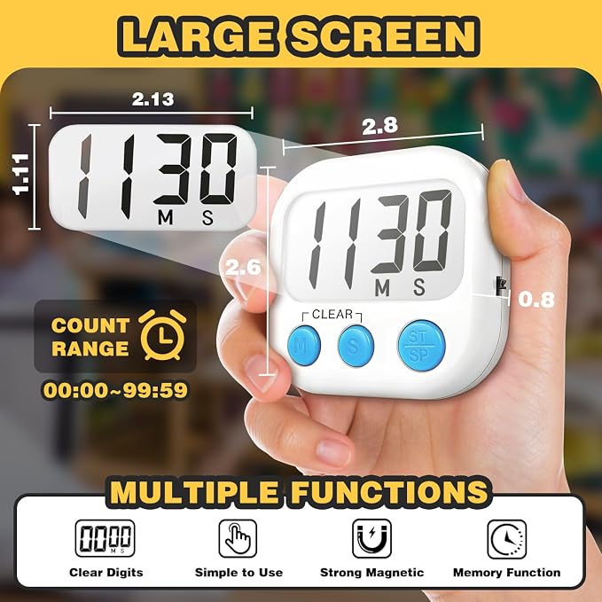 Classroom Timers for Teachers Kids Large Magnetic Digital Timer Teacher - Image 3