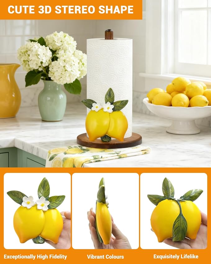 Lemon Paper Towel Holder, Gifts - Image 3