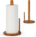 Acacia Wood Paper Towel Holder Countertop, Wooden Paper Towel Holder Thicken by E-ROOMTREND