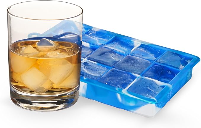 Host Ice Cube Tray with Lid, Makes 15 1.25" Cubes, Durable Silicone Trays - Image 9