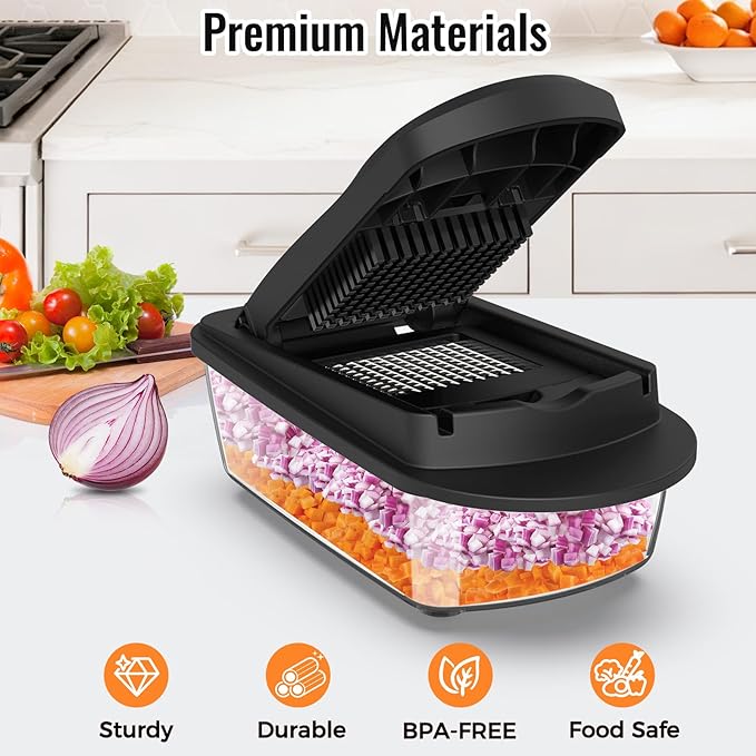 8 Blade All-in-1 Vegetable Chopper Mandoline Slicer - Image 3