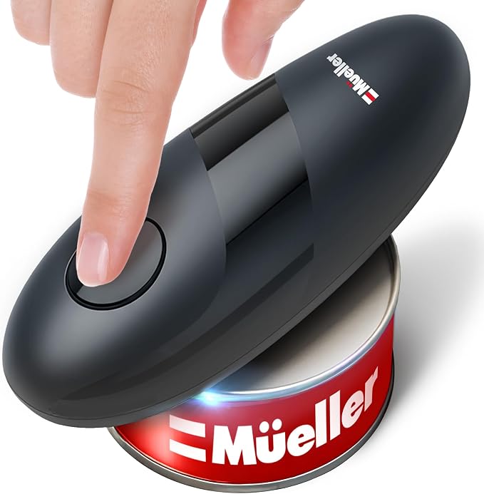 MUELLER HOME SmoothEdge Auto Electric Can Opener – Battery‑Operated One‑Touch w by MUELLERHOME
