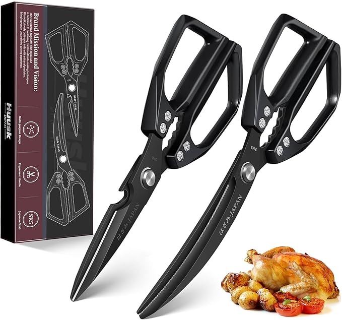 HUUSK Kitchen Scissors Set Black by HuuskKnife