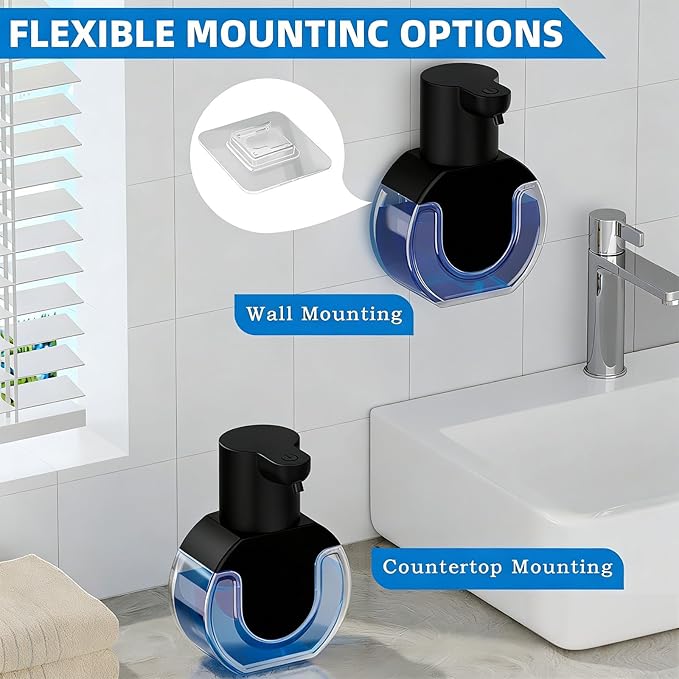 2Pack Automatic Soap Dispenser Touchless, Rechargeable Liquid Soap Dispenser - Image 4