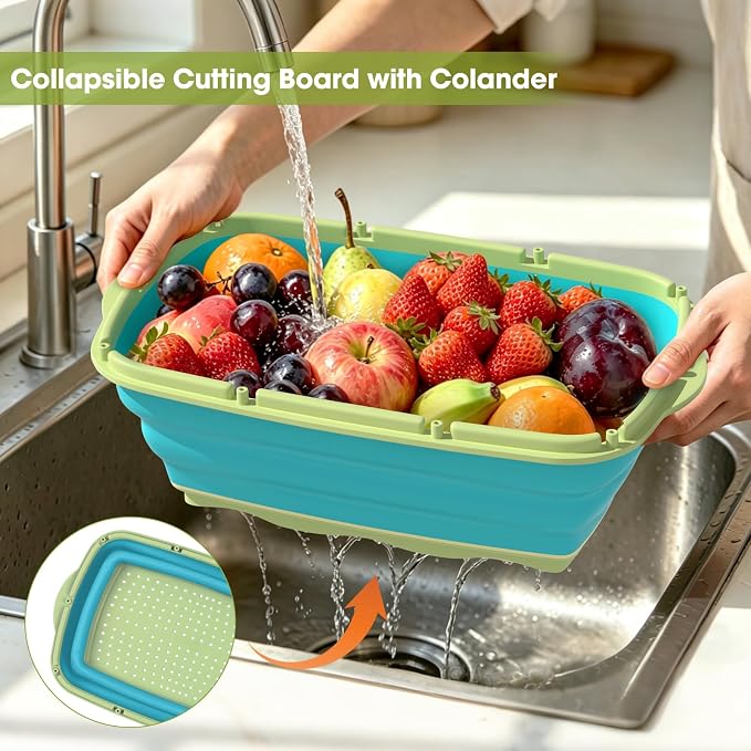 Gintan Camping Cutting Board, 9-in-1 Collapsible Chopping Board - Image 5