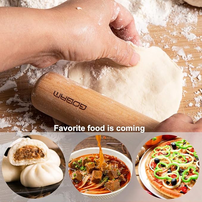 GOBAM Wood Rolling Pin, Large - Image 7