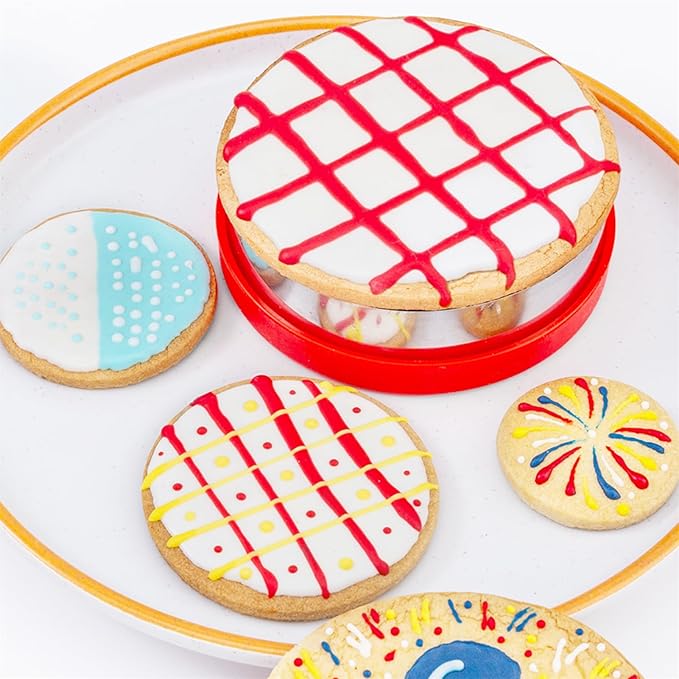 Nifogo Round Circle Cookie Cutter 5 Pcs, Biscuit Cutters, Stainless Steel - Image 2