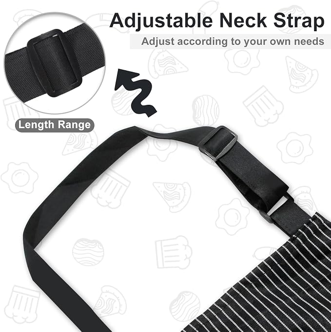 VALOME 2 Pack Kitchen Aprons, Apron - Image 5