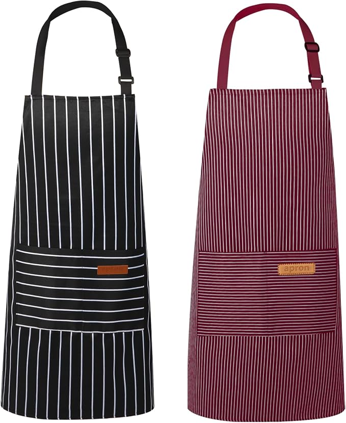 VALOME 2 Pack Kitchen Aprons, Apron by VALOME