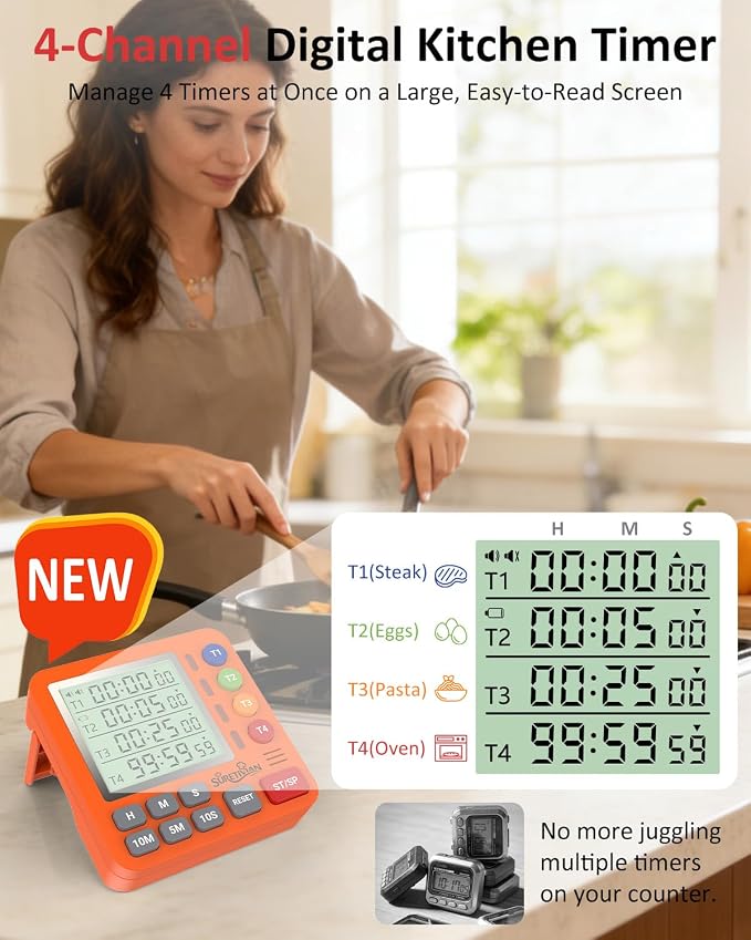 Digital Kitchen Timer for Cooking - Image 2