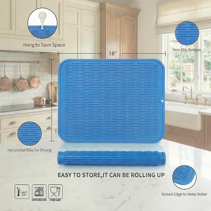 MicoYang Silicone Dish Drying Mat - Image 2