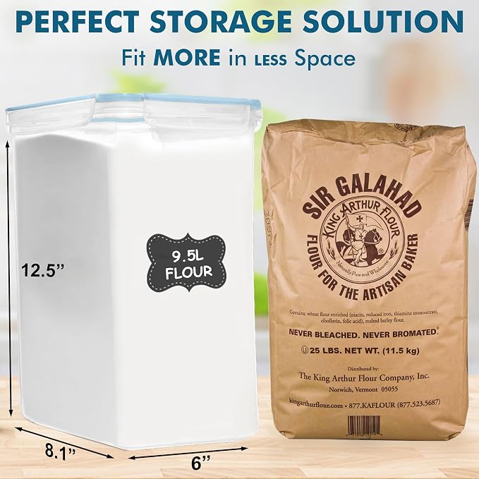 Shazo 2 PC Extra Large Bulk Food Storage Containers - Image 3