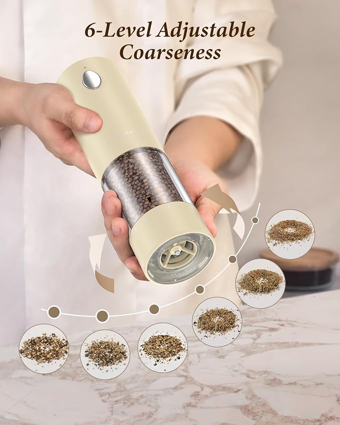Electric Salt and Pepper Grinder Set - Image 5