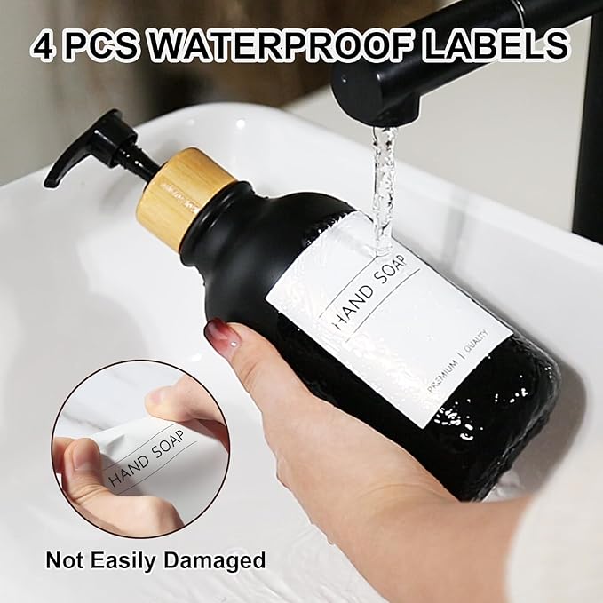 KASUNTING Hand and Dish Soap Dispenser Set, Plastic Kitchen Soap Dispenser Set - Image 4