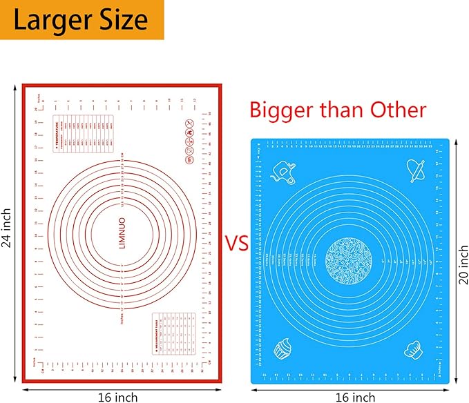 Silicone Baking Mat，Non Stick Rolling Dough - Image 7