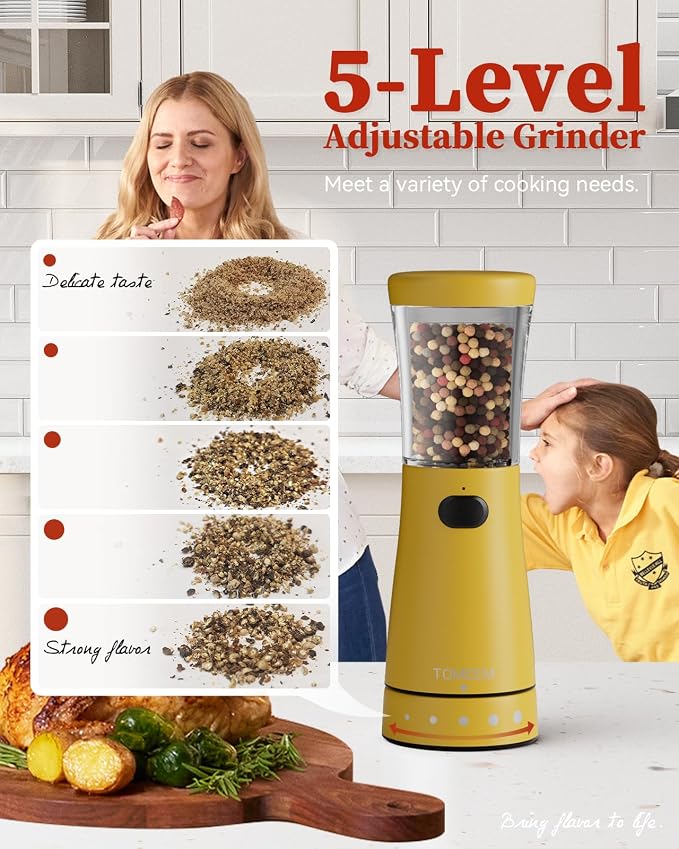 Electric Salt and Pepper Grinder Set - Image 2