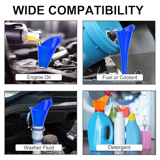 3-Pack Long-Neck Oil Funnels, Gas & Transmission Fluid - Image 7