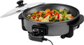 OVENTE 11.5-Inch Electric Skillet & Frying Pan, 1400W Nonstick Cooking Pan by Ovente+