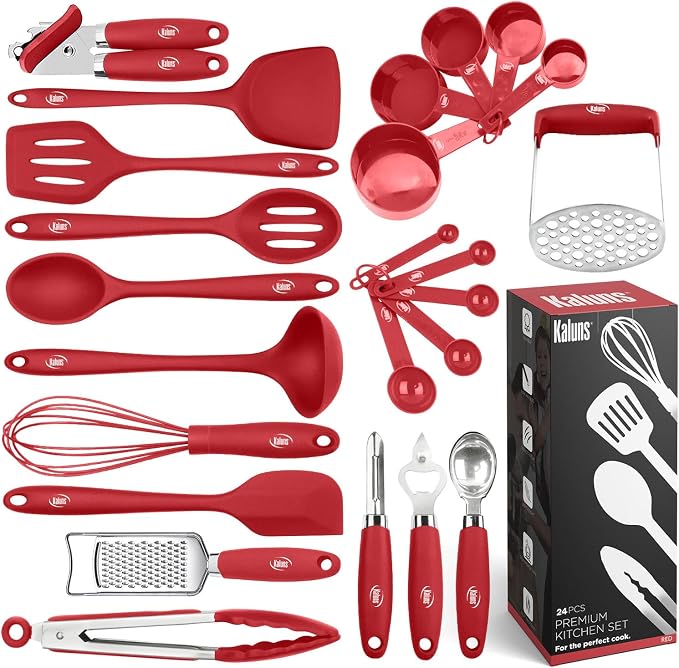 Kaluns Silicone Kitchen Utensils Set 24 Pcs Cooking Utensils Set by Kaluns%C2%AE