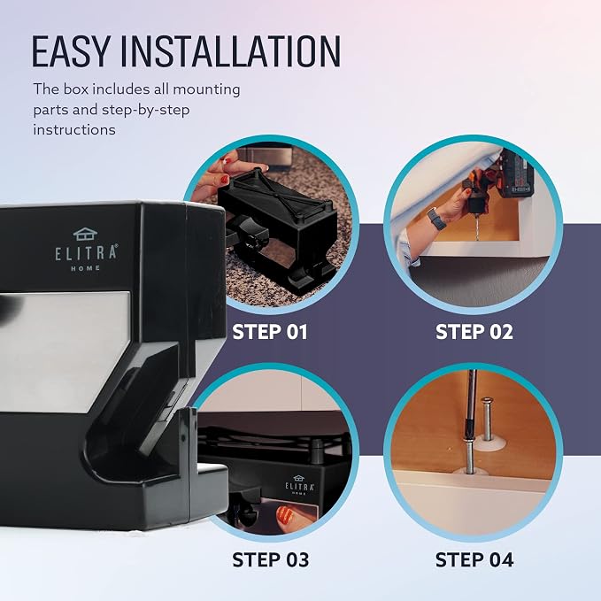 ELITRA HOME 3 in 1 Under the Cabinet Electric Can Opener, Blade Sharpener - Image 3