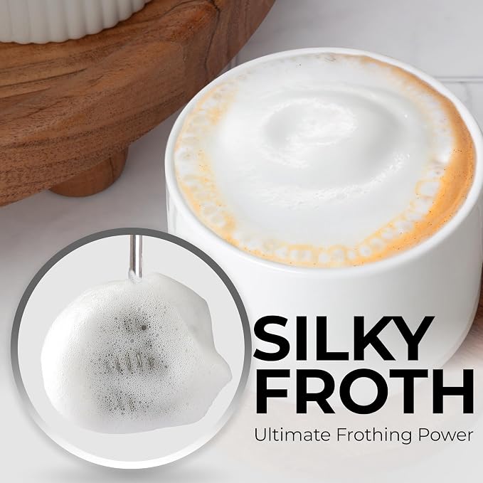 Zulay Kitchen Patented Tornado Triple Whisk Milk Frother - Image 3