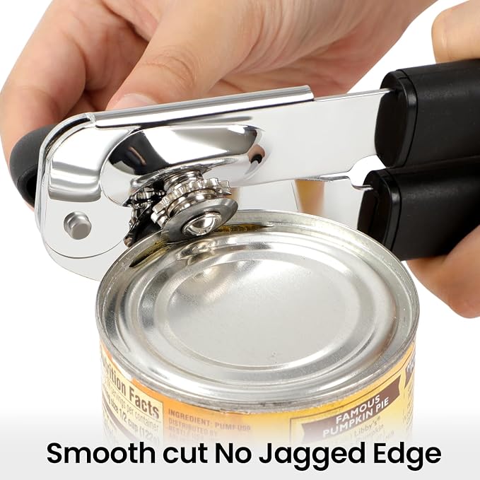 Can Opener Manual with Magnet Lift, Heavy Duty Handheld Smooth Edge Can Tin - Image 6
