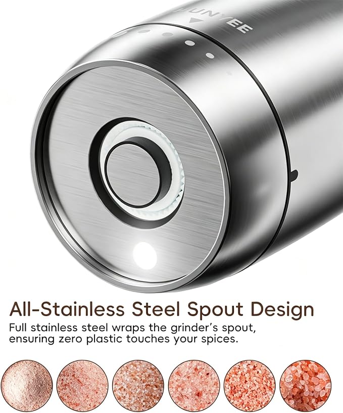 Electric Salt and Pepper Grinder Set - Image 2