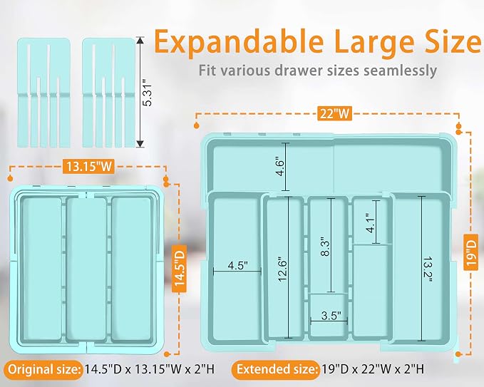 Homecor Utensil Drawer Organizer - Image 3