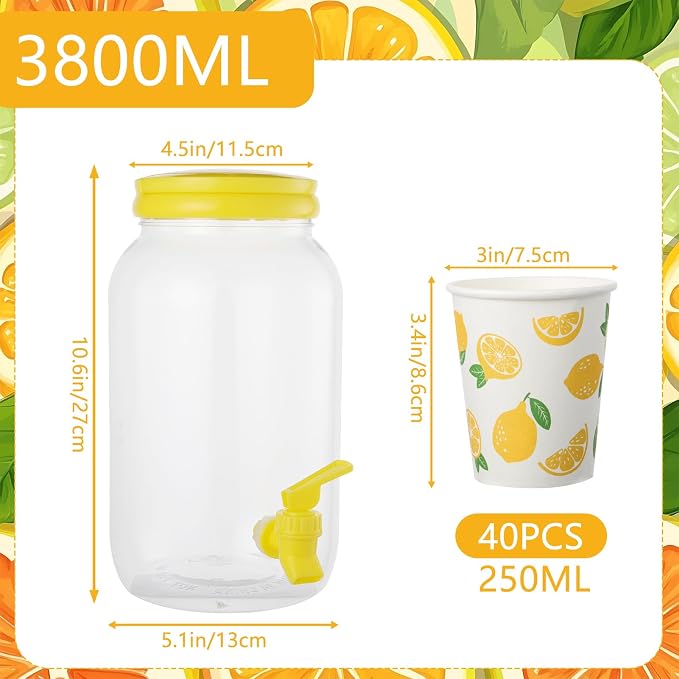 2 Pcs Plastic Beverage Dispenser - Image 2