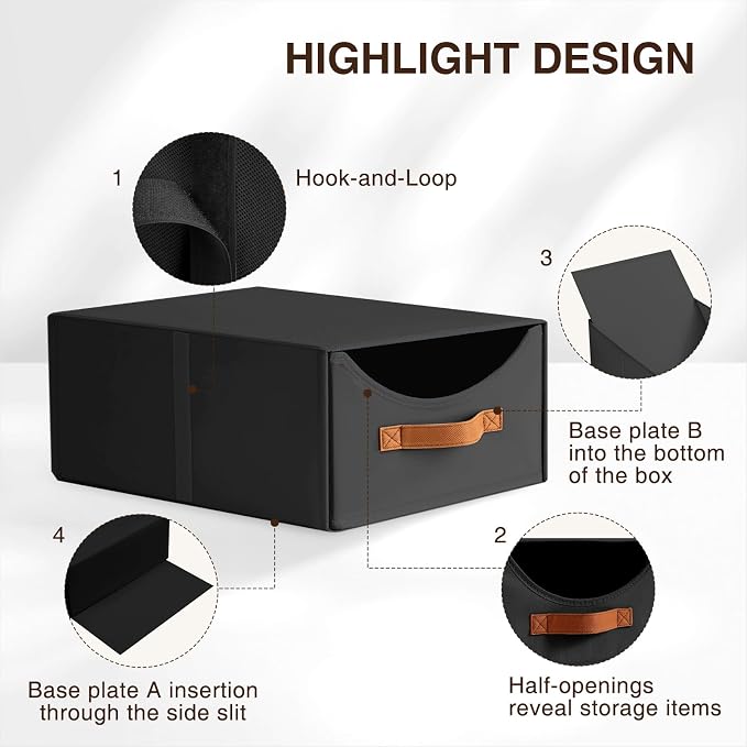 Homsorout Stackable Storage Drawers - Image 5
