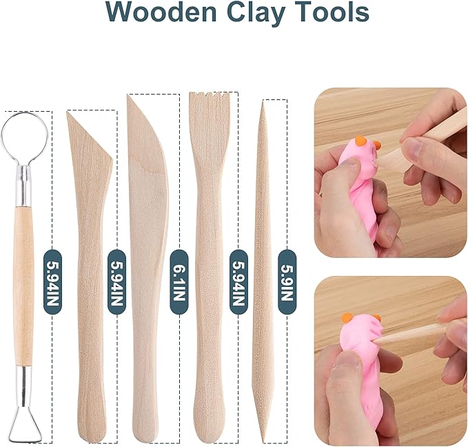 Luney Clay Tools Kit, Air Dry Clay - Image 4
