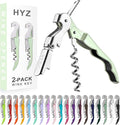 HYZ 2-Pack Wine Opener Waiter Corkscrew, Professional Wine Key by HYZ