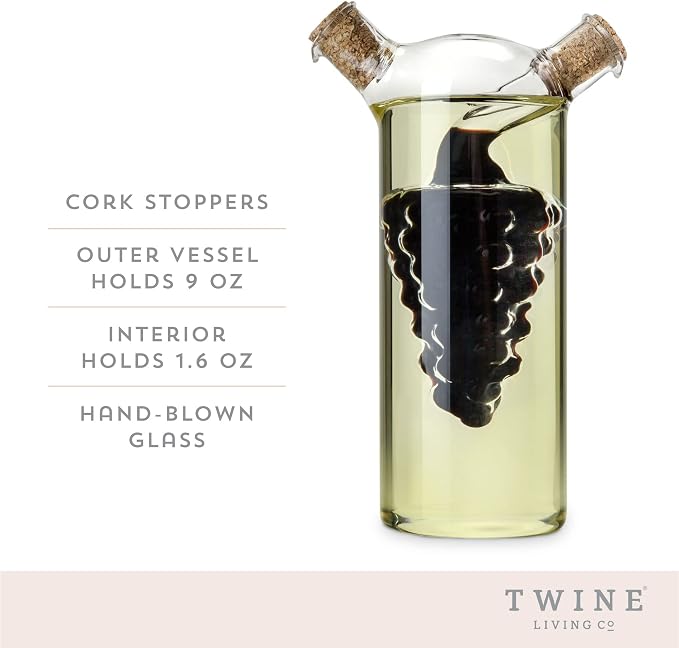 Twine 2-In-1 Oil and Vinegar Cruet Bottle - Image 2