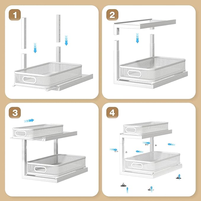 2-Pack Under Sink Storage Organizer - Image 6