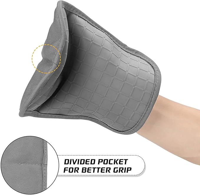 HOMWE Silicone Oven Mitts and Pot Holders - Image 2