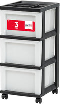 IRIS USA Plastic Drawer Storage Organizer Rolling Cart, by IRISUSA