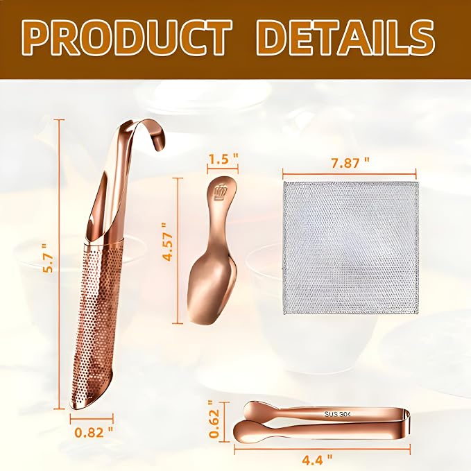 2 Pcs Tea Infuser with Hook Handle, Tea Diffusers - Image 3