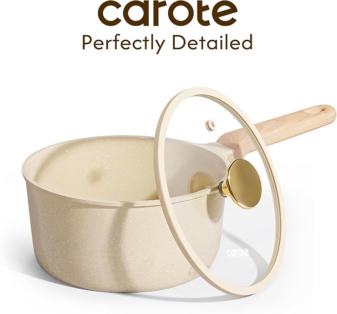 CAROTE 1.5Qt & 2.5Qt Sauce Pan Sets - Image 3